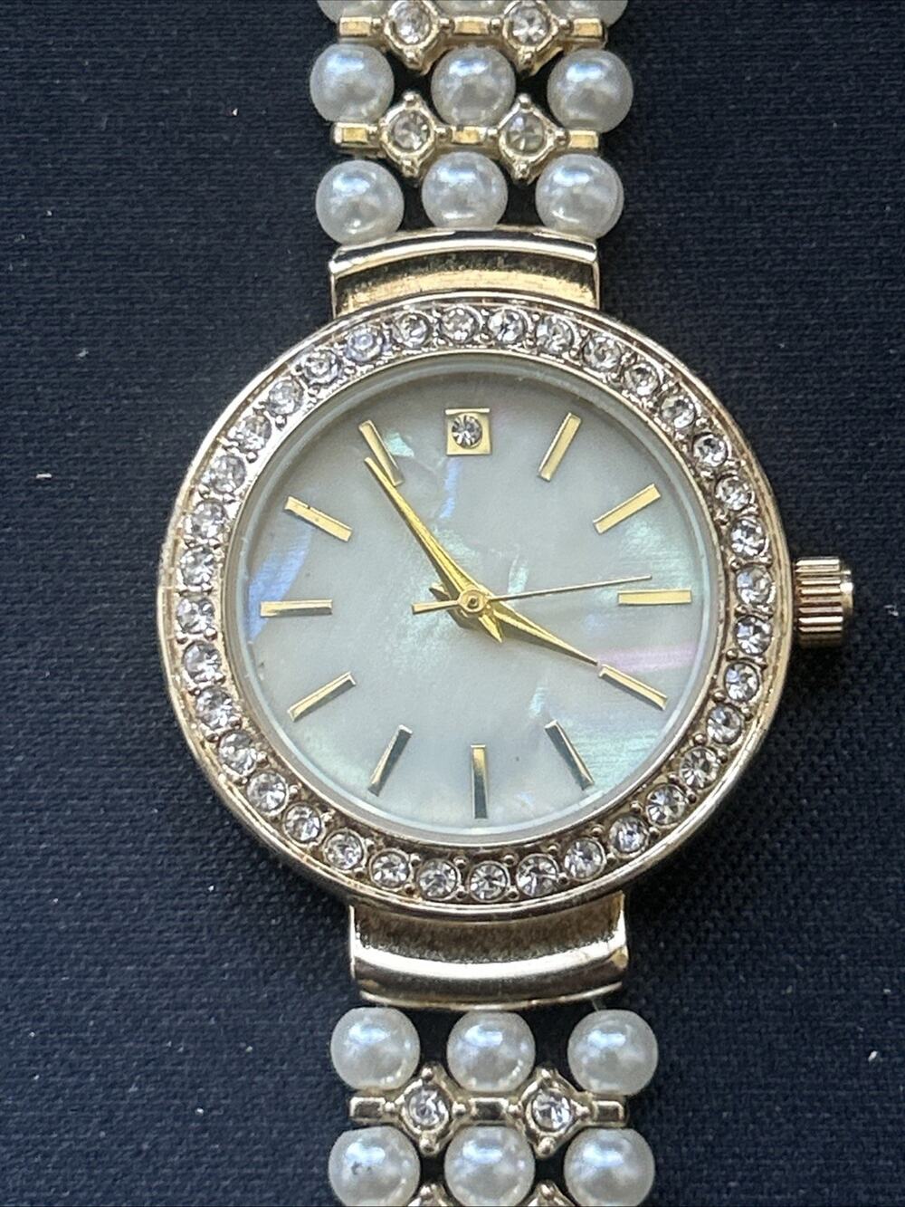 Charter Club MOP Dial Gold Tone Women’s Quartz Watch